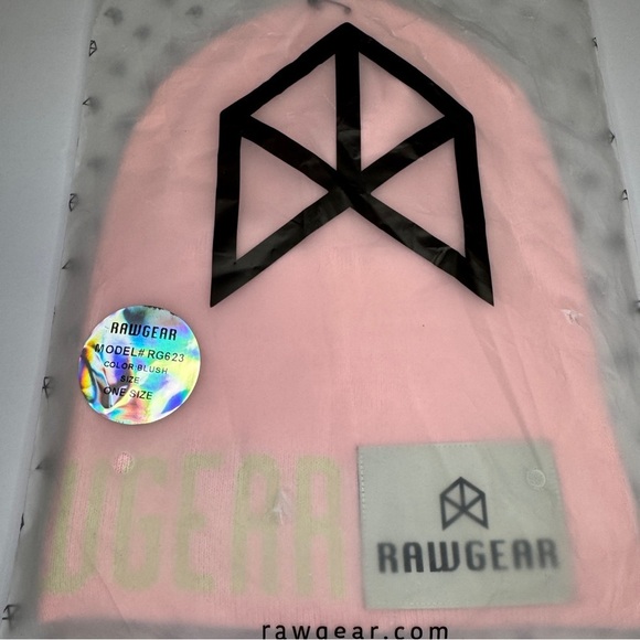 Rawgear Beanie RG623 Blush Pink One Size Unisex NWT - Picture 4 of 6